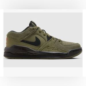 NIKE JORDAN STADIUM 90 MEDIUM OLIVE GRADE SCHOOL LIFESTYLE SHOES